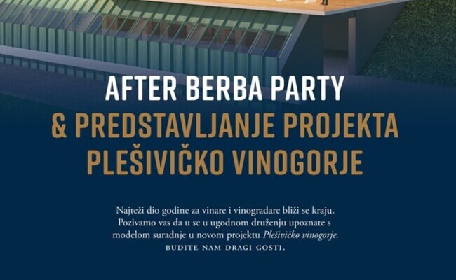 After berba party & predstavljanje projekta Plešivičko vinogorje 